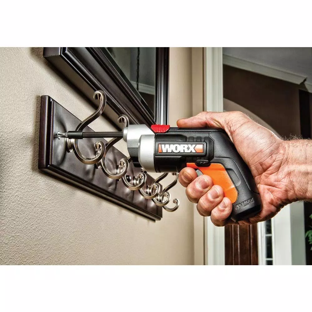 Worx XTD 4V Cordless Extended Reach Screwdriver with 8 Bits and Charger