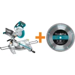 Makita 10 in. Dual Slide Compound Miter Saw Bundle with 80T Micro-Polished Blade thumbnail 1