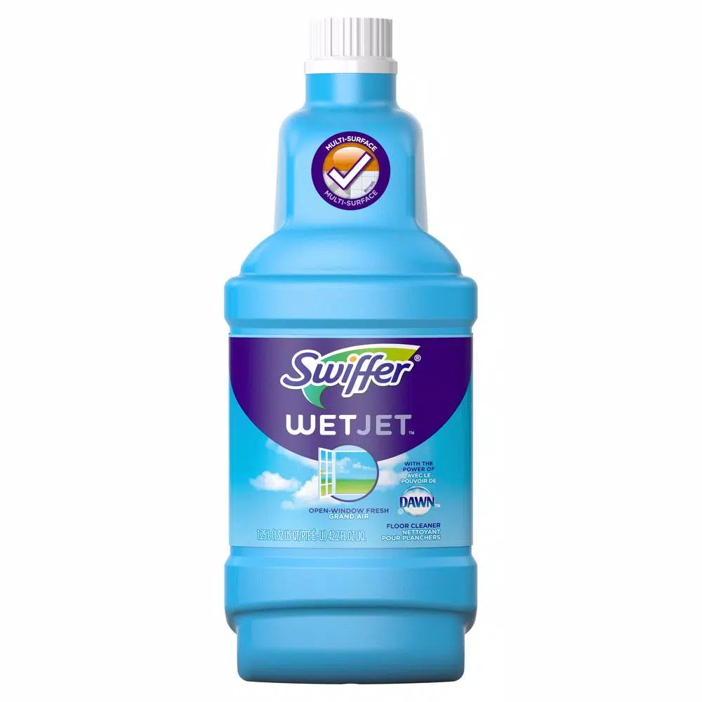 Swiffer WetJet Multi-Purpose Floor Cleaner Refill, Open Window Fresh Scent, 42 oz (2-Pack)