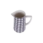 3R Studios 64 oz. Black Gingham Stoneware Pitcher thumbnail 2
