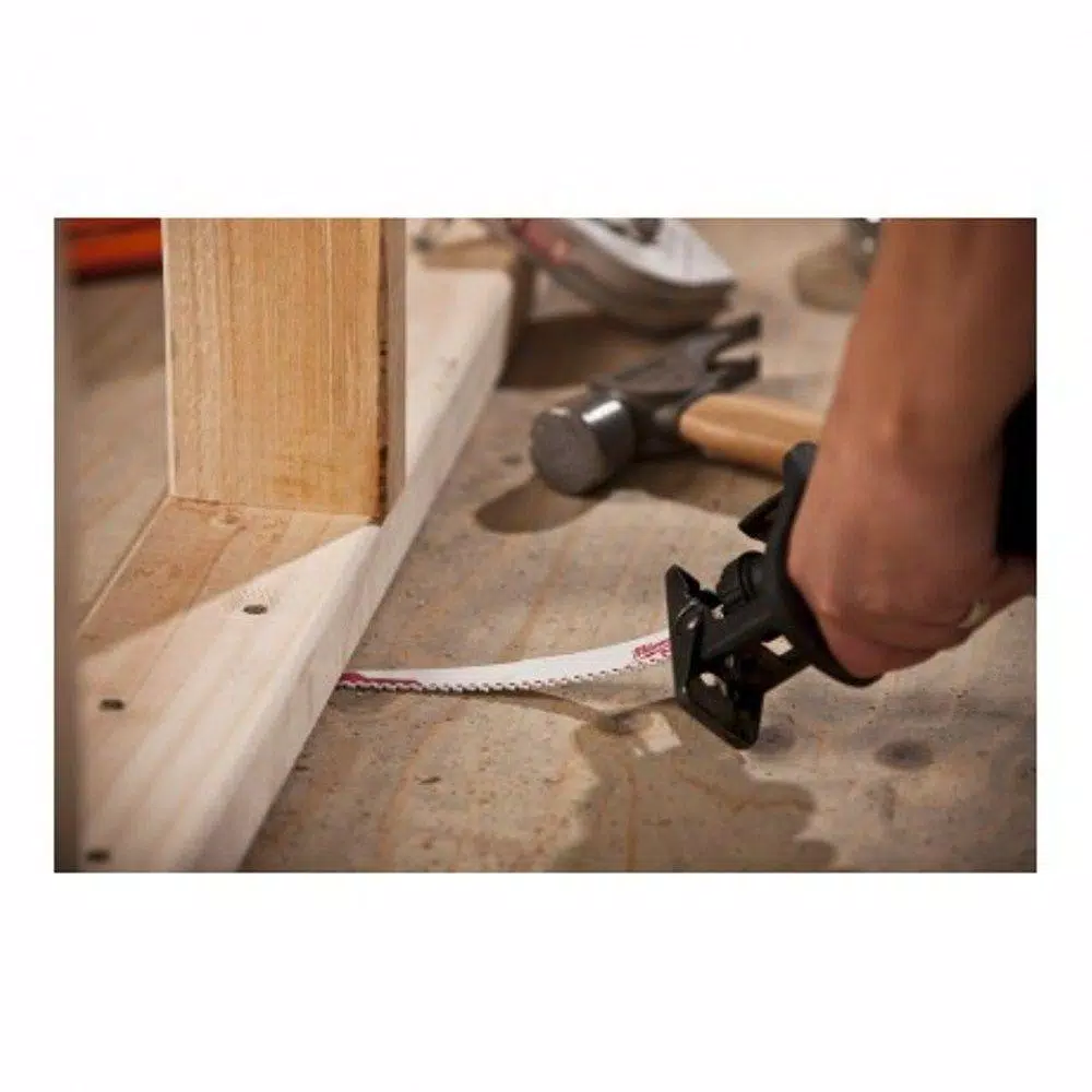 Milwaukee 9 in. 5 TPI Wood with Nails Reciprocating Saw Blades, 50 Pack