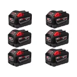 Milwaukee M18 REDLITHIUM HIGH DEMAND 9.0 Ah Battery Pack (6-Pack) thumbnail 1