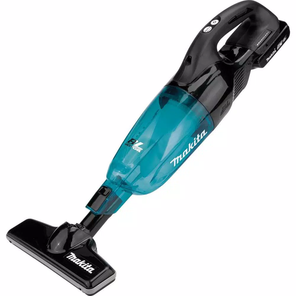 Makita 18V LXT Brushless Cordless Vacuum Kit with 2.0Ah Battery and Black Cyclonic Attachment