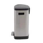 Household Essentials Summit 13 Gallon Rectangular Stainless Steel Step Trash Can with Soft-Close Lid thumbnail 3