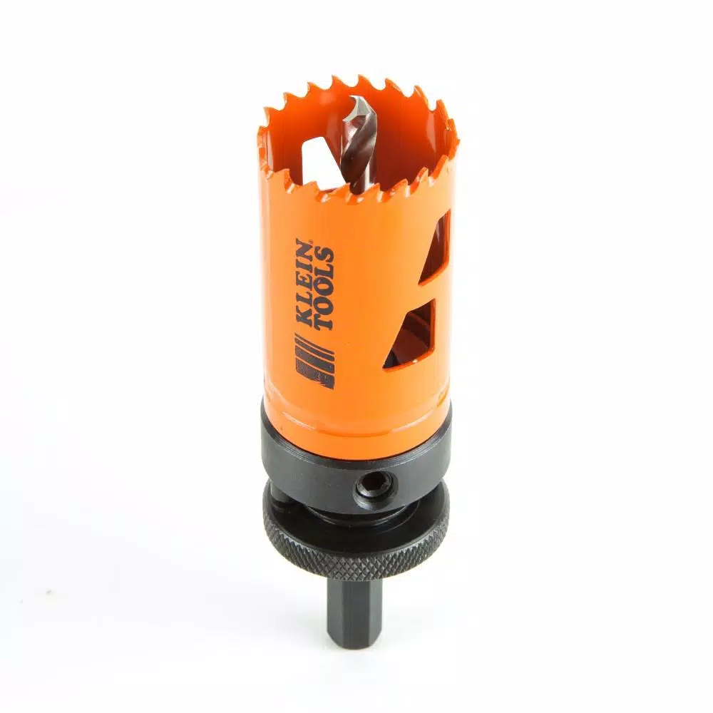 Klein Tools Bi-Metal Hole Saw Set with Arbor, 3-Piece Multi-Purpose Drill Bit Set