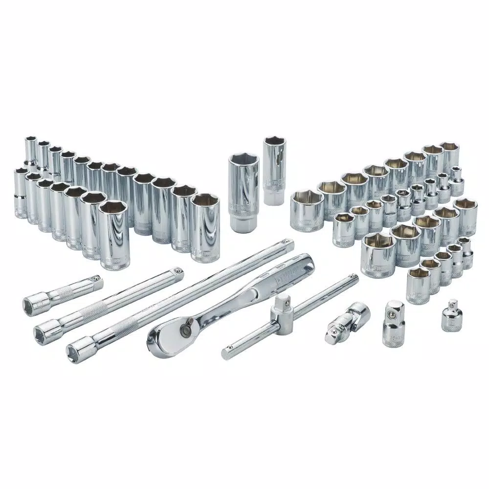 DEWALT 56-Piece 3/8 in. Drive Combination Socket Set with DirectTorque Technology