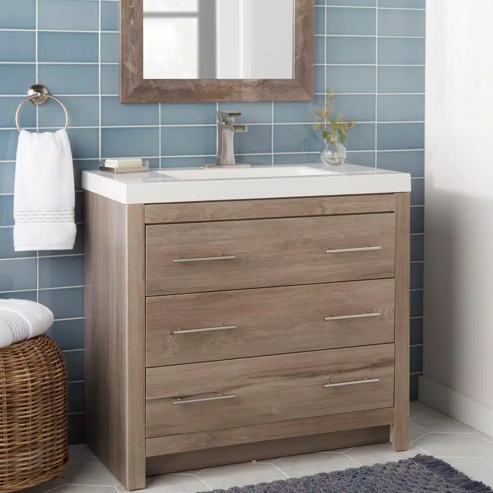 Glacier Bay Cooperton Brushed Nickel Towel Ring - Modern Zinc Hand Towel Holder