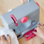Janome Compact 10-Stitch Sewing Machine - Portable Graceful Grey thumbnail 3