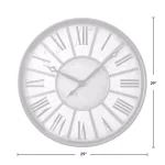 FirsTime 29 in. Roman Oil Rubbed Bronze Wall Clock, Oversized Industrial Style thumbnail 4