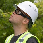 Klein Tools Professional Safety Glasses, Clear Polycarbonate Lens, Black/Orange Frame thumbnail 4
