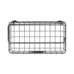 Spectrum Vintage Living Wall Mount Basket with Paper Towel Holder, Industrial Gray Steel thumbnail 4