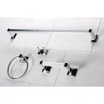 Kingston Brass Americana 4-Piece Polished Chrome Bath Hardware Set thumbnail 4