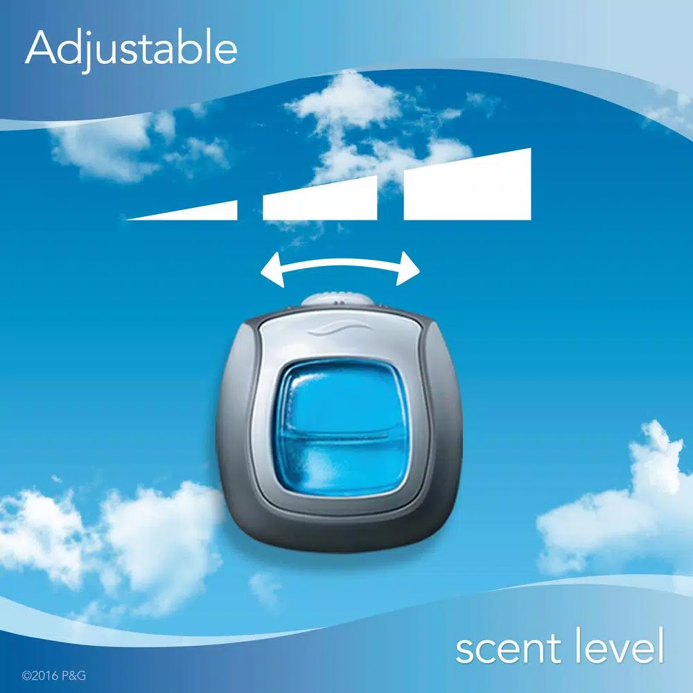 Febreze Car Air Freshener Vent Clips, Gain Original Scent, 3-Count