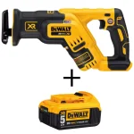 DEWALT 20V MAX XR Brushless Compact Reciprocating Saw with 5.0Ah Battery thumbnail 1