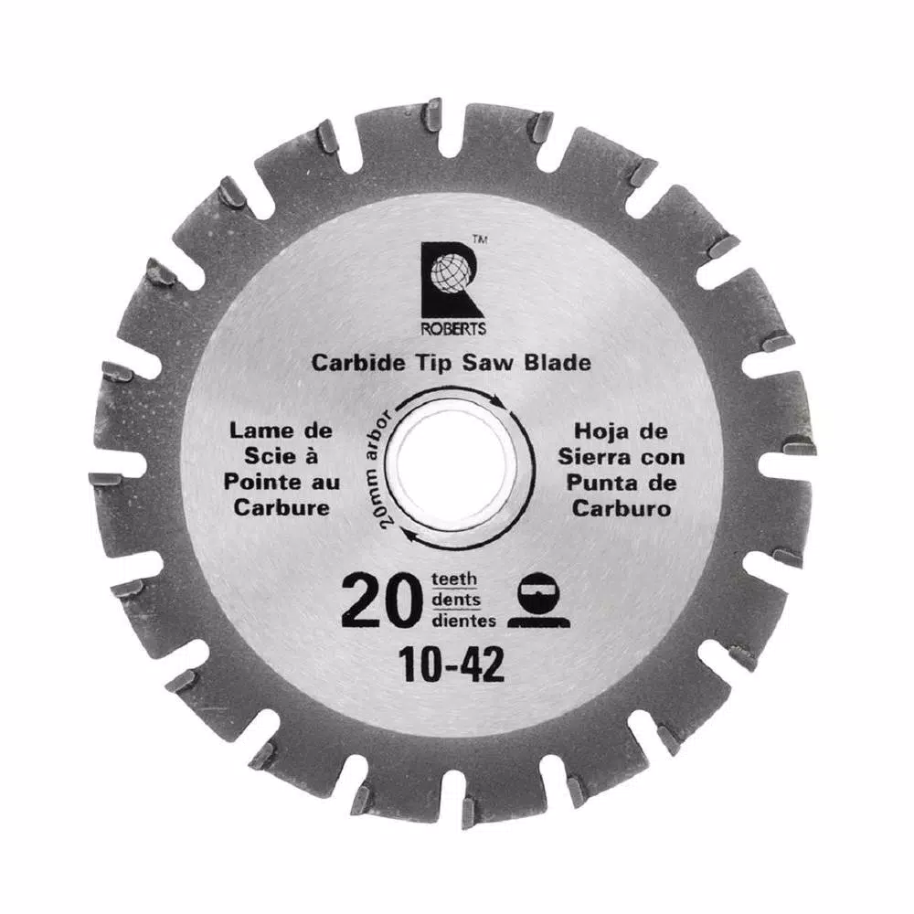 ROBERTS 10-42 4.25 in. 20-Tooth Carbide Tip Jamb Saw Replacement Blade
