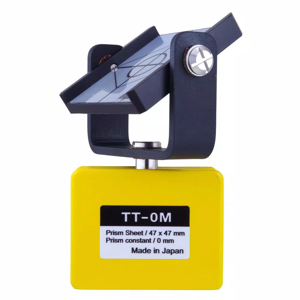 AdirPro Monitoring Prism Sheet with Magnetic Target, 47 mm x 47 mm