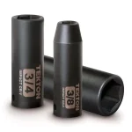 TEKTON 14-Piece 1/2 in. Drive Deep Impact Socket Set, 6-Point SAE Sockets thumbnail 2