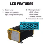 Krieger 3000-Watt 12V to 120V AC Power Inverter with 4 Outlets and Installation Kit thumbnail 3
