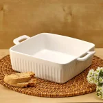 Over and Back Nolita Large Square Porcelain Baker, White thumbnail 2