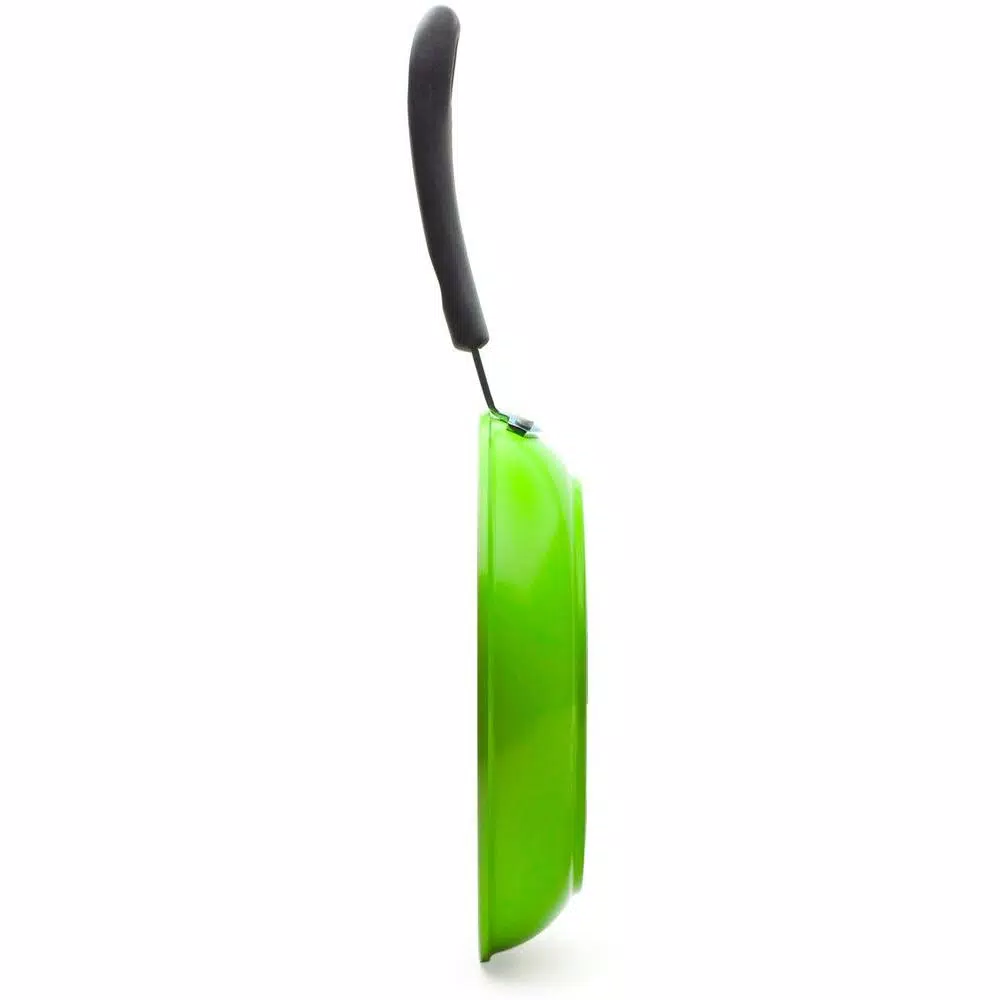 Ozeri Green Earth 10 in. Aluminum Ceramic Nonstick Frying Pan, Honeycomb Texture, Induction Safe, Green