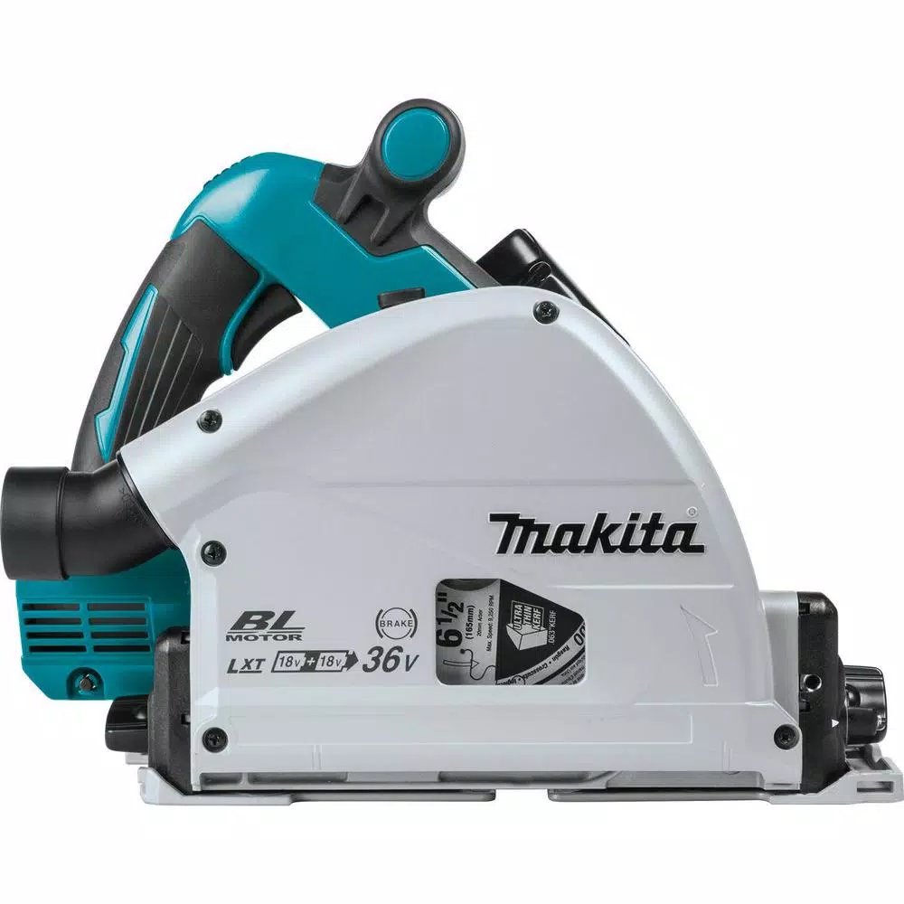 Makita 18V X2 LXT (36V) 6-1/2 in. Brushless Plunge Circular Saw Kit with Guide Rail and Impact Driver