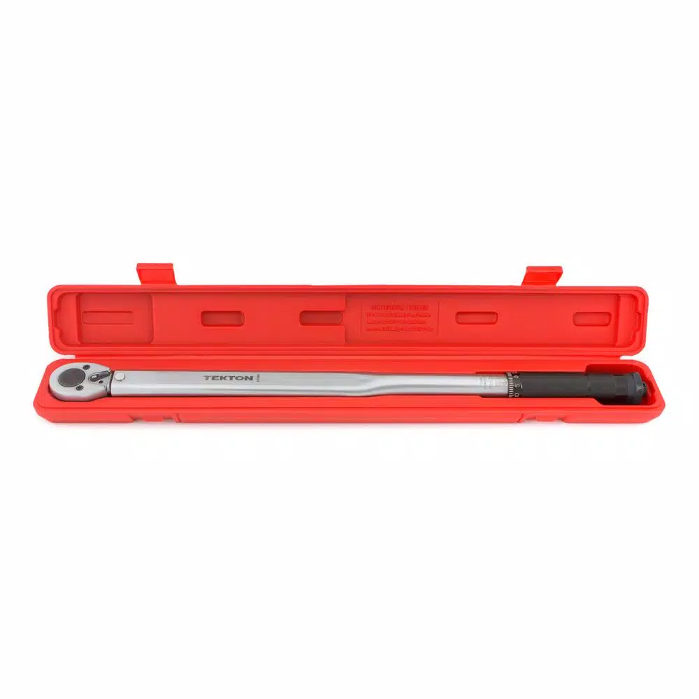 TEKTON 1/2 in. Drive Click Torque Wrench, 25-250 ft./lb.