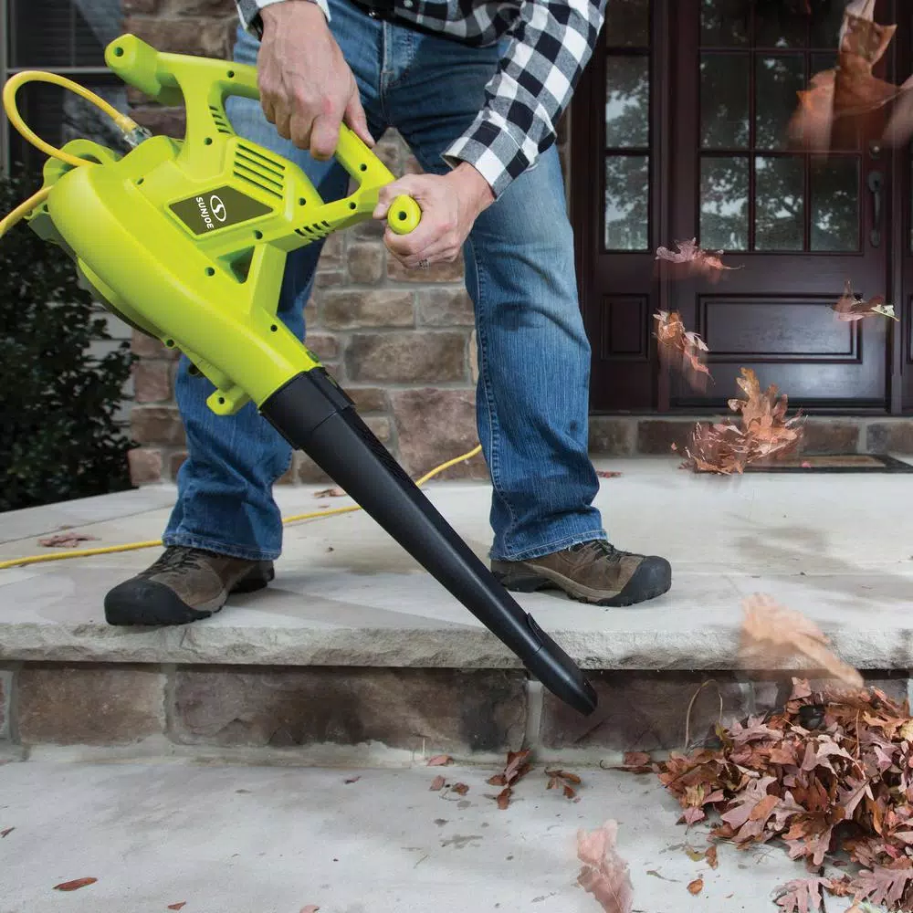 Sun Joe SBJ605E 3-in-1 Electric Handheld Blower, Vacuum, and Mulcher, 14 Amp, 250 MPH, 440 CFM