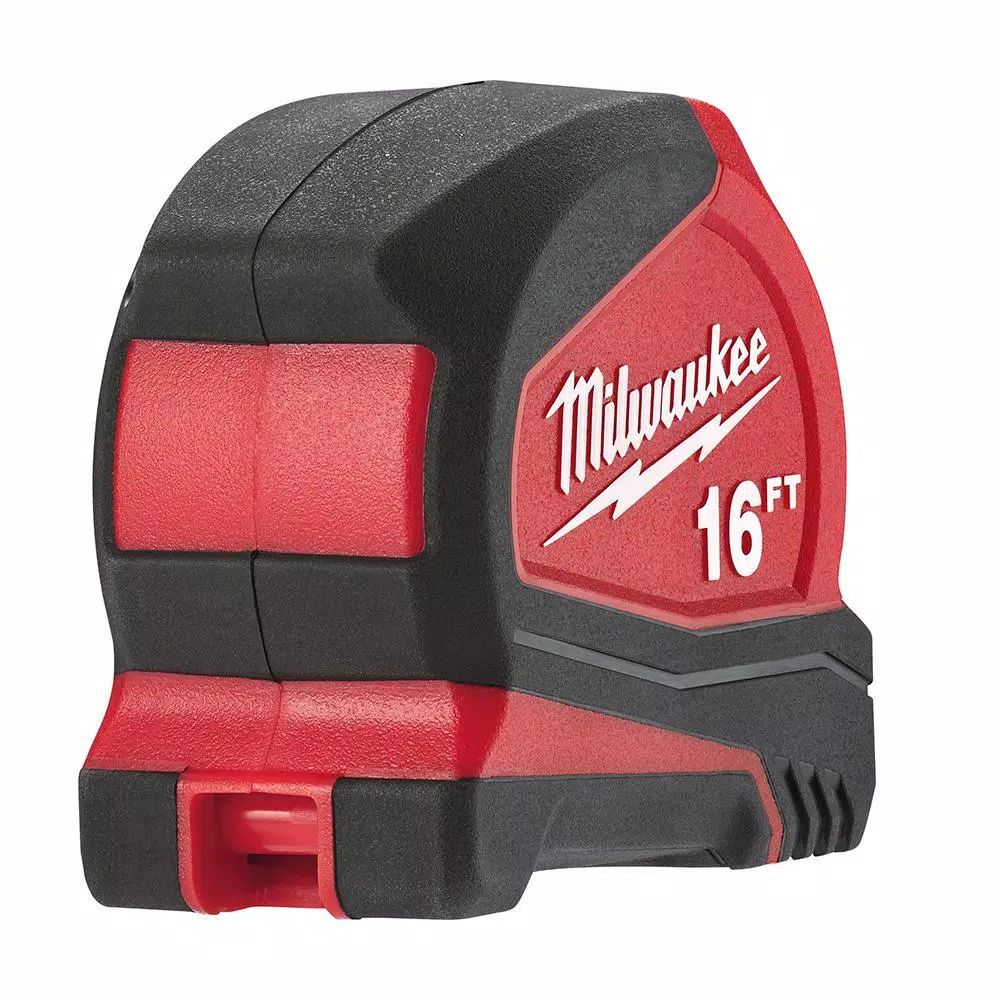 Milwaukee 16 ft. Compact Tape Measure with Nylon Blade Protection
