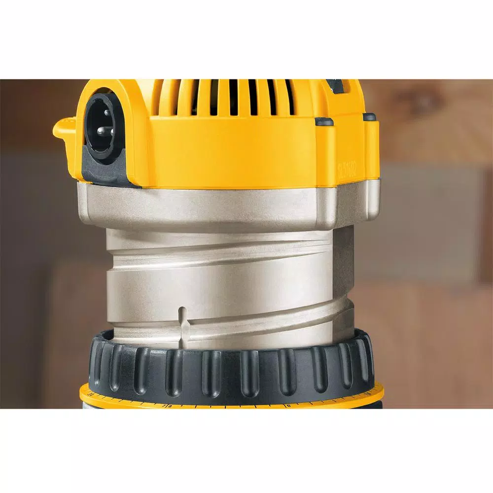 DEWALT DW618PKB 2-1/4 HP 12 Amp Corded Fixed and Plunge Base Router Combo Kit