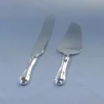 Heim Concept 2-Piece Silver Stainless Steel Cake Server and Knife Set, 6 in. thumbnail 2