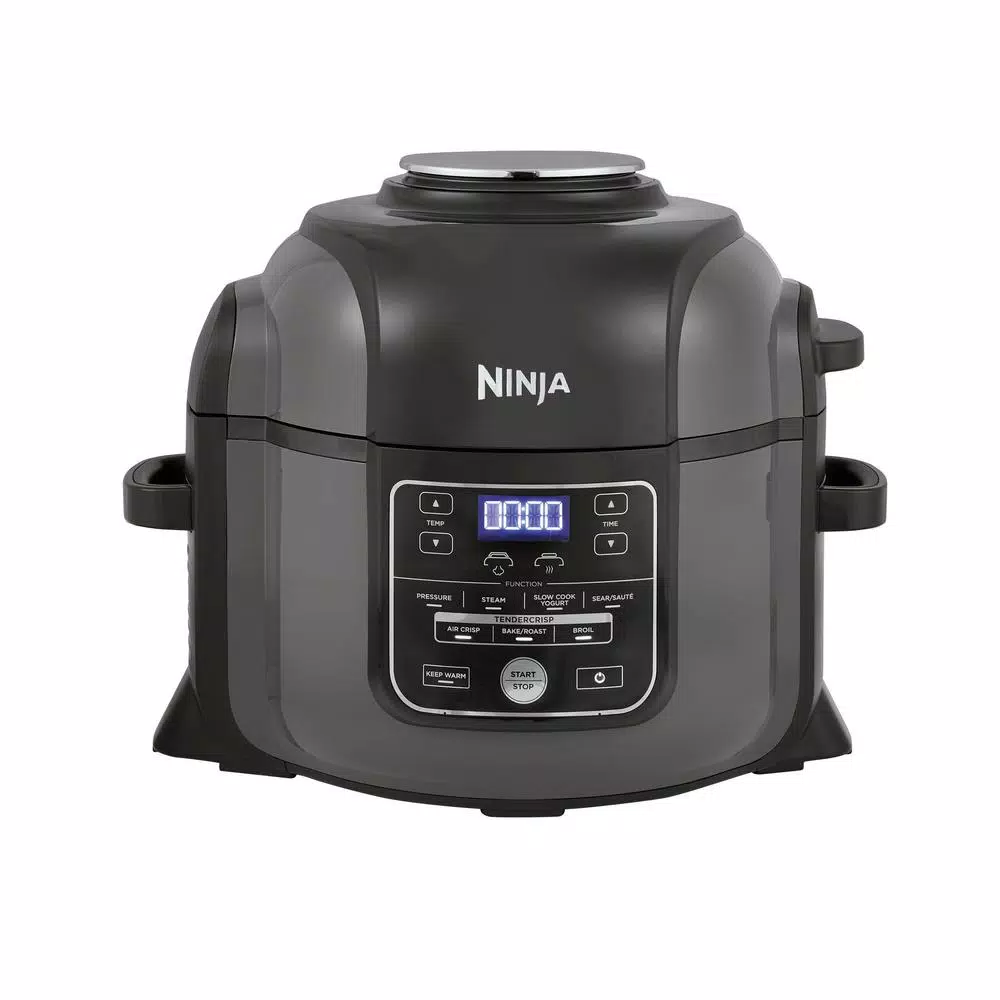 Ninja Foodi 6.5 Qt. Black Stainless Steel Electric Pressure Cooker and Air Fryer with TenderCrisp Technology