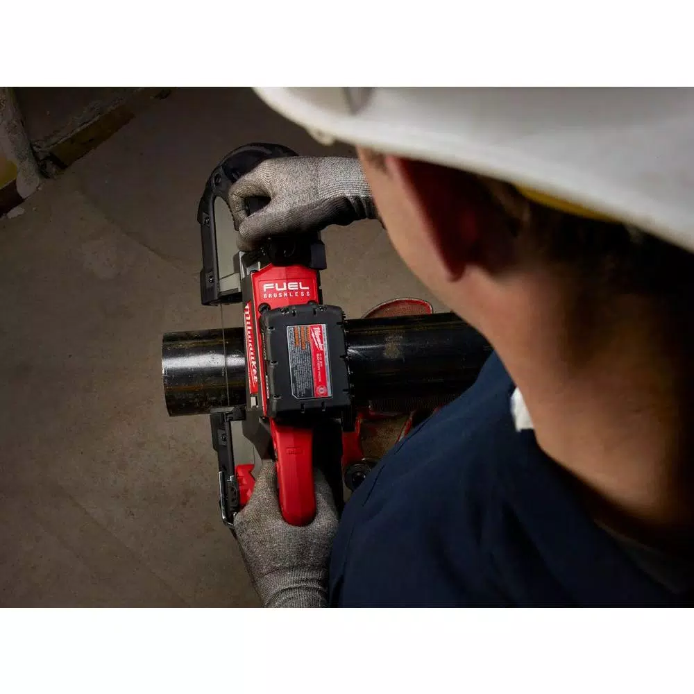 Milwaukee M18 FUEL 18V Brushless Deep Cut Band Saw & 5" Grinder Combo Kit with (2) 6.0 Ah Batteries