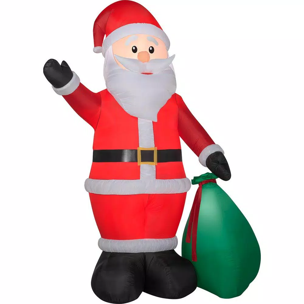 Gemmy 12 ft. Tall Airblown Inflatable Santa with Extra Bright LED Lights