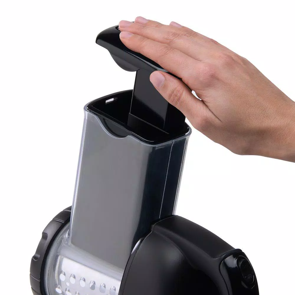 Presto Saladshooter Professional 114W Electric Food Slicer and Shredder, Black