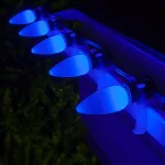 Wintergreen Lighting OptiCore C9 LED Blue Smooth Opaque Christmas Light Bulbs, 25-Pack thumbnail 3