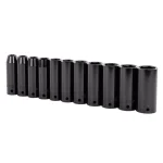 Stanley 1/2 in. Drive SAE Deep Impact Socket Set, 11-Piece thumbnail 2