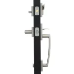 Baldwin Prestige Spyglass Single Cylinder Satin Nickel Handleset with Square Lever and SmartKey Security thumbnail 3