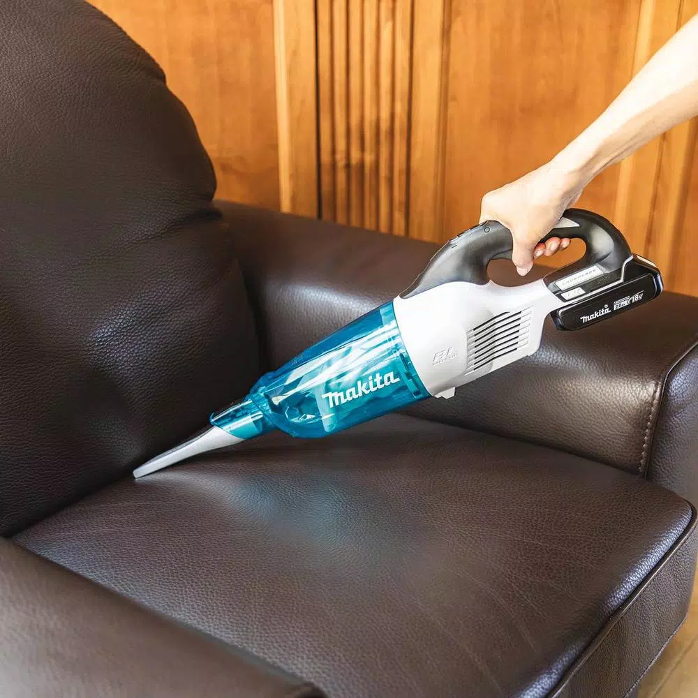 Makita 18V LXT Brushless Cordless Vacuum Kit with 2.0Ah Battery, Rapid Charger & Cyclonic Attachment