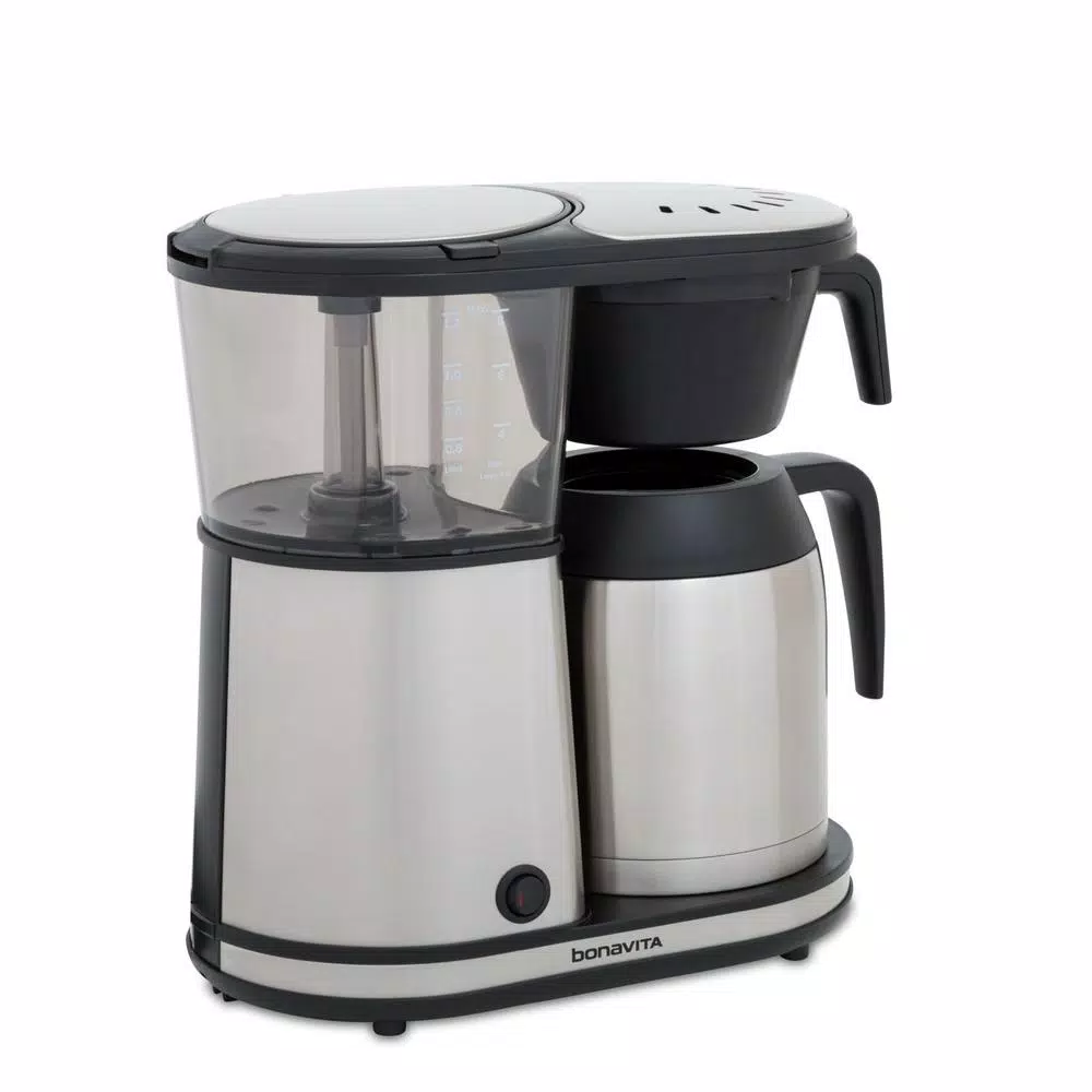 Bonavita Connoisseur One-Touch Coffee Brewer, 1500W Drip Coffee Maker with Thermal Carafe, Stainless Steel