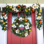 Village Lighting Company 9 ft. Pre-Lit LED Magnolia Orchard Artificial Christmas Garland with Warm White Lights thumbnail 7