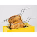 Nostalgia 4-Slice Yellow Wide Slot Grilled Cheese Toaster with Removable Baskets thumbnail 4
