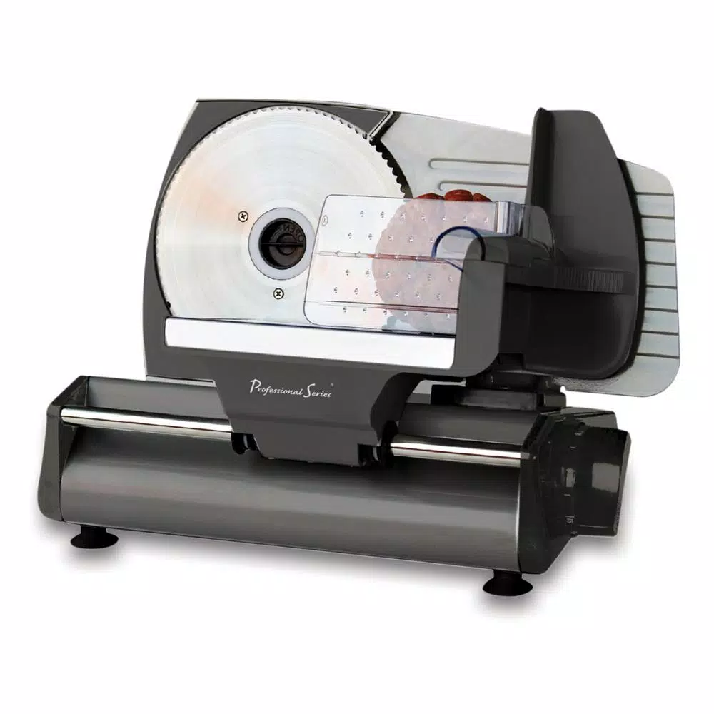 Continental Professional Series 7.5 in. Stainless Steel Meat Slicer with 180W Motor