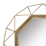 Stonebriar Collection Stonebriar Antique Gold Geometric Art Deco Wall Mirror, 30 in. thumbnail 3