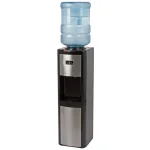 Vitapur Top Load Water Cooler Dispenser with Kettle Feature, Hot/Cold/Room Temp, Black/Stainless Steel thumbnail 1