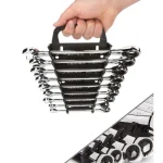 TEKTON 9-Piece Ratcheting Combination Wrench Set, 1/4 in. to 3/4 in. thumbnail 8
