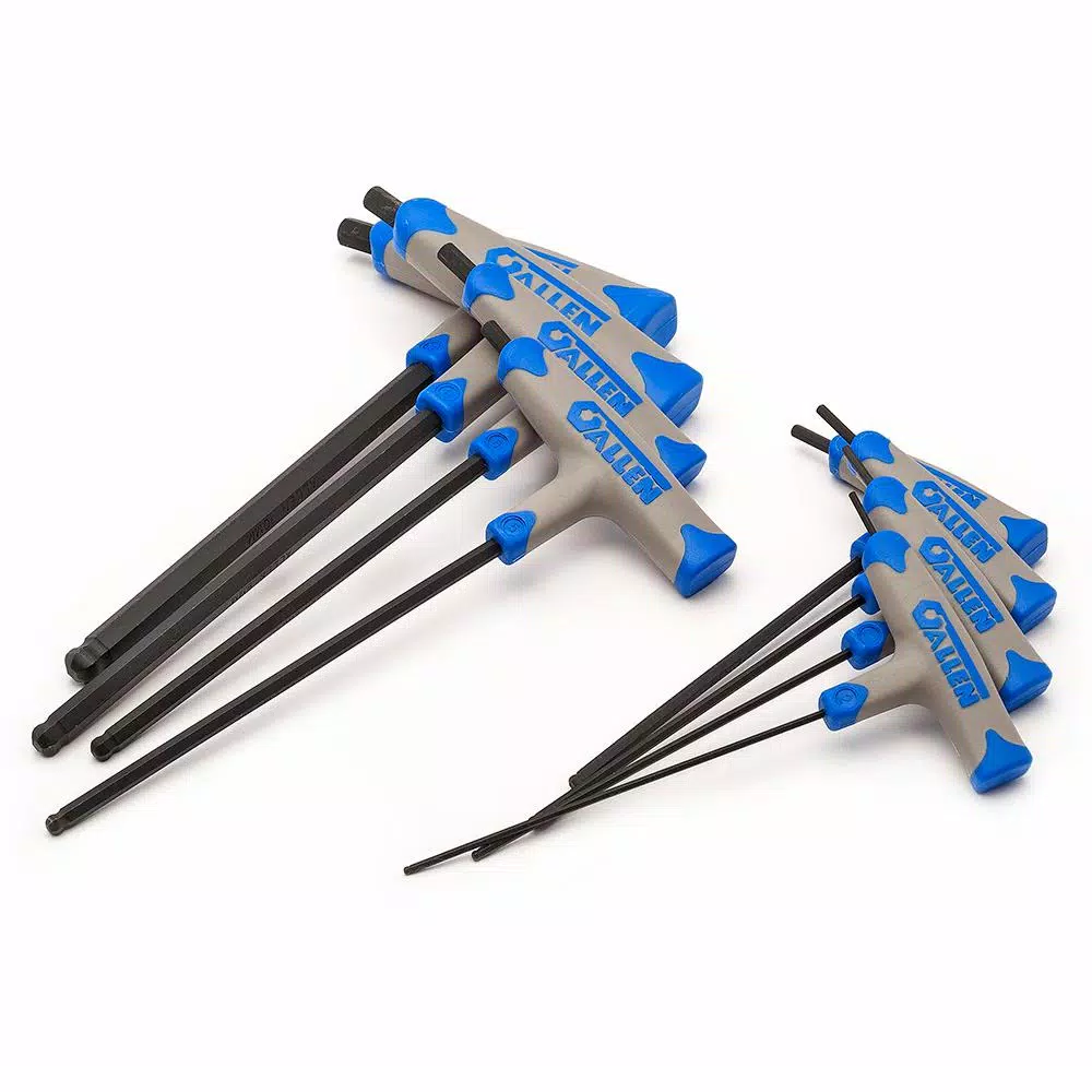 Allen T-Thru Handle Metric Ball-Plus Hex Key Set, 8-Piece