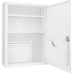 BARSKA Large Medical Cabinet First Aid Kit with Magnetic Dry Erase Pad and Lock Box thumbnail 1