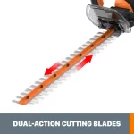 Worx 20V Power Share 22 in. Cordless Hedge Trimmer, 3/4 in. Cutting Capacity (Tool Only) thumbnail 5