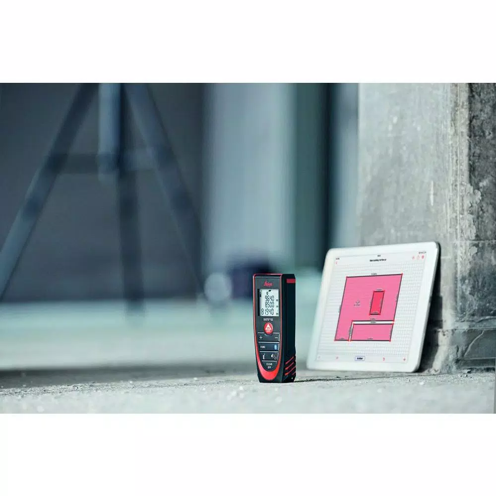Leica DISTO D2 Laser Distance Meter, 330 ft. Range, Bluetooth Enabled