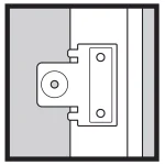 Everbilt 3-1/2 in. x 5/8 in. Radius Black Steel Butt Marker for Door Installation thumbnail 5